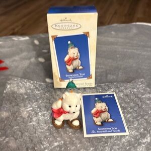 Hallmark Snowshoe Taxi Christmas Ornament
